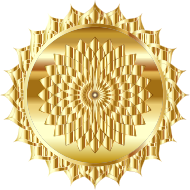 Golden Mandala Line Art