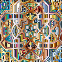 Chromatic Geometric Line Art 11