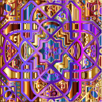 Chromatic Geometric Line Art 14