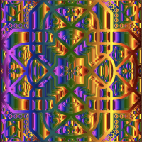 Chromatic Geometric Line Art 15