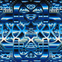 Chromatic Geometric Line Art 18