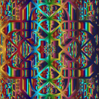 Chromatic Geometric Line Art 19