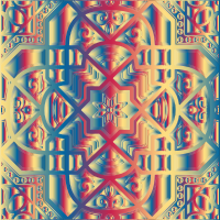 Chromatic Geometric Line Art 27