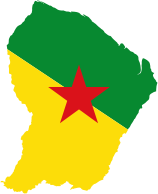 French Guiana Map Flag