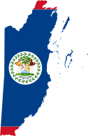 Belize Map Flag