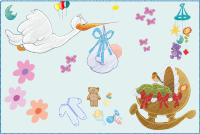 Stork Baby Boy Accessories