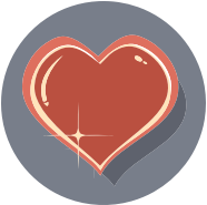 Shiny Heart Icon