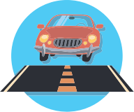 Car And Road Icon