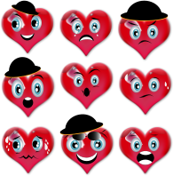 Love Smileys Set