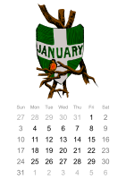 2016 January calendar