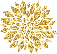 Gold Flower Petals Variation 2