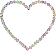 Prismatic Petals Heart