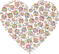 Iridescent Petals Heart