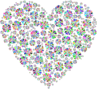 Iridescent Petals Heart 2