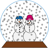Snowpeople Snowglobe