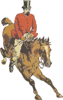Horse and rider 5 (isolated)