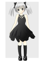 girl with silver hair