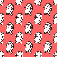Dancing bathtub-seamless pattern