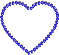 Blue Strawberry Heart