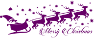 Santa Reindeer Typography