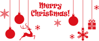 Merry Christmas Ornamental Typography