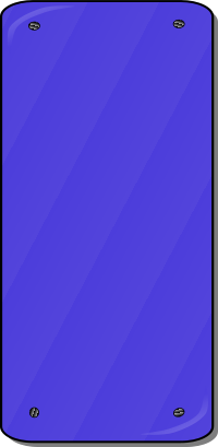 blue pane
