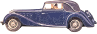 Ladies Driving Vintage Car