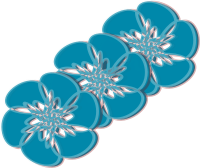 blue flowers