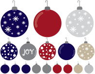 Christmas Ornaments Set