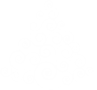 Abstract Spiral Christmas Tree White No Background