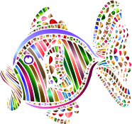 Abstract Colorful Fish 2