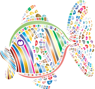 Abstract Colorful Fish 4