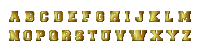 Bronze Alphabet With Inner Shadow