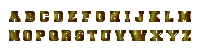 Caramel Glass Alphabet
