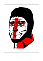 Face of man