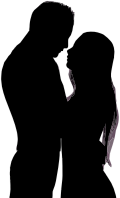 Embracing Couple Silhouette