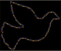 Colorful Trendy Peace Dove 6