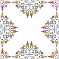 Floral Flourish Frame 28