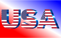 USA Flag Typography No Filters