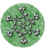 Silver design on jade