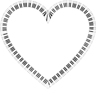Piano Keys Heart