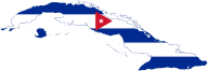 Cuba Map Flag