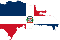 Dominican Republic Map Flag