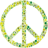 Colorful Circles Peace Sign 9
