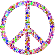 Colorful Circles Peace Sign 13