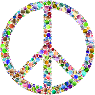 Colorful Circles Peace Sign 15