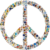 Colorful Circles Peace Sign 16