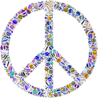 Colorful Circles Peace Sign 16 Variation 3