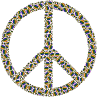 Colorful Circles Peace Sign 17 Without Background