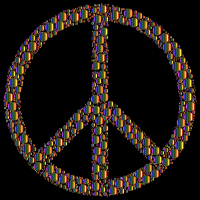 Colorful Circles Peace Sign 18
